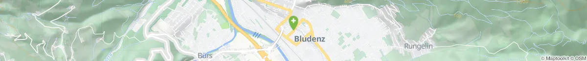 Map representation of the location for Central-Apotheke in 6700 Bludenz
